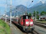 2068 008-8 ist in Innsbruck-West mit einer Zugbildung beschftigt;100608