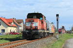 Die 2068 059 hatte am 22.10.2014 die Aufgabe den Hilfszug zur Unfallstelle im Bahnhof Mureck zu bringen bei dem die 2016 097 am 20.10.2014 entgleiste.