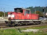 2068-050 im Bahnhof von Gratwein-Gratkorn wartet auf den nchsten Einsatz am 22.8.2010