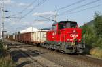 2068 023 mit Verschubgterzug in Kapfenberg Deuchendorf am 16.07.2013.