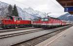 2068 005-4, 1144 220 und 1144 266-4 am 11.3.2016 in Lienz.