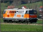 RTS Lok 2143.032 der Firma Swietelsky aufgenommen zwischen Fohnsdorf und Zeltweg  am 13.4.2007