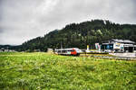 5022 026-6  Rosental  fährt als S4 4808 (Hermagor - Villach Hbf), kurz nach Hermagor vorüber.