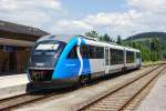 5022 045  S-Bahn Steiermark  bei der Wende R2745/R2748. Aspang, 27.06.2010