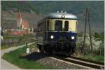 Dieseltriebwagen 5042.014 fhrt als R 16260 von Wien nach Spitz an der Donau.