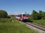 Der 5047 077 als R nach Ried im Innkreis am 17.05.2019 unterwegs bei Dietrichshofen.