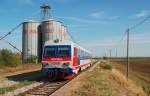 5047 033 unterwegs von Bratislava hl. st. nach Gnserndorf. Die Aufnahme entstand am 03.10.2009 zwischen Weikendorf und Gnserndorf.