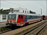Im Bahnhof von Schrding konnte ich am 14.09.2010 den Triebzug 5047 080-6 aus dem REX von Linz nach Passau fotografieren. (Hans)