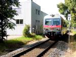 5047 098-8 als R3484 bei der alten, bzw. neuen Kilometrierung entlang der Salzkammergutbahn nächst Haltestelle Bad-Ried; 140626