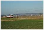 5047.091 als R 7810 (Eisenstadt - Bruck a.d. Leitha) zwischen Breitenbrunn (Ortschaft im Hintergrund) und Winden am See am 10.3.2007.