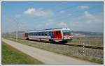 5047.053 als R 7818 von Wiener Neustadt nach Neusiedl am See aufgenommen am 10.3.2007 zwischen Mllendorf und Wulkaprodersdorf.