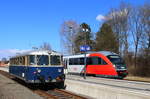 Bad Radkersburg am 4.März 2017
5081.055 und 5062.001 treffen Planmäßig auf der Zugleitstrecke aufeinander 
