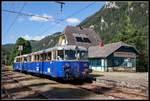 5081 563 + 5081 564 stehen am 1.07.2018 in Vordernberg Markt zur Abfahrt bereit.