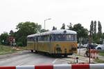 NÖVOG 5081 051-4 und 6581 055-8 am 16.September 2018 als SR 16808 von Waldmühle nach Wien Meidling auf der EK mit der Donauwörther Straße beim Strecken-Km 2,2.