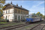 Der Bahnhof Erzberg am 13.10.2019. 
Bis hier her und nicht weiter geht es leider für Sonderfahrten auf den Erzberg 
13.10.2019