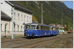 5081.563 und 5081.562 aufgestellt vor dem Bahnhof Vordernberg anlässlich einer Fotofahrt am 13.10.2019.