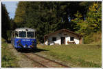 5081.563 und 562 bei auf der Südrampe der Erzbergbahn am 13.10.2019 kurz vor dem Bahnhof Präbichl. An dieser Stelle queren im Winter die Schifahrer die Strecke der Erzberbahn.