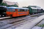 Uerdinger Schienenbus vor der Weizer Werkstatt der Steiermärkischen Landesbahnen (14.07.1986)