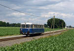 Anläßlich des Jubiläums  50 Jahre Triebwageneinsatz  auf der Radkersburger Bahn veranstaltete die Interessensgemeinschaft neue Radkersburger Bahn Sonderfahrten auf der Grenzlandbahn. Hier zu sehen der 5081 055 als SEZ 16662 nahe Mureck. http://neue.radkersburger-bahn.at