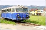 Schienenbus 8081 055 bei einer der Pendelfahrten zwischen Knittelfeld und Pls.Andampfen Knittelfeld 2008.