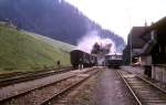 Bhf Vordernberg-Markt  13.08.75  Der Schienenbus 5081.65 pendelte zwischen Vordernberg und Vordernberg-Markt.