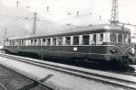 BB - Eine 5145 Garnitur in Innsbruck wartet fr Abfahrt als  Korridorzug  nach Lienz ber Fortezza. Es war keine Halte in Italien und der Zug war gesperrt. In August 1968 war das Schengen Abkommen noch nicht in Zicht ! Foto : J.J. Barbieux