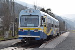 5090 017 steht in Gstadt und wartet die Stehzeit ab, danach geht es wieder als Citybahn Waidhofen zum Bahnhof Waidhofen a.d. Ybbs. Aufgenommen am 21.3.2016.