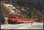 1010 020 ist am 20.03.2000 mit R4231 bei Leoben Göß im Murtal unterwegs. Die Sechsachser der Reihen 1010 und 1110 waren hauptsächlich vor Güterzügen zu finden, Leistungen vor Regionalzügen waren relativ selten.