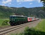 Die 1010.10 alias  Zehnzenzehn  war am 24.06.2014 mit dem Sonderzug  14039
zum  Großen Preis von Österreich  nach Spielberg unterwegs. Dieses Bild entstand nahe der ehemaligen Haltestelle Preg. 