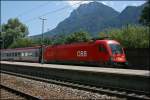 Kiefersfelden mit OEC Anschluss ;-) Am 25.06.07 rollt Die Wiener 1016 037 mit einen OEC in den Bahnhof ein.