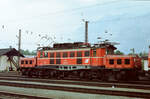 August 1983: Verschiebebahnhof Arnoldstein mit ÖBB-Lok 1020.18