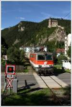 1042 036 fhrt mit Kesselzug 75648 von Trofaiach nach Leoben.