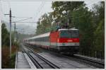 1044 124 bespannte am 4.10.2008 den EC 32  Allegro Stradivari   (Venezia Santa Lucia - Wien) ab der sterreichischen Grenze.