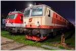 1044.501 + 1046 016 stehen im Eisenbahnmuseum  Das Heizhaus  Strasshof.