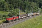 1063 010 mit Güterzug bei Kaisersberg am 30.06.2016.