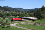 1116 145 mit dem IC 188/RE 50188 (Zürich HB/Singen(Htw)-Stuttgart Hbf) bei Neufra 8.6.19