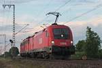 Am Abend des 21.05.2018 fuhr 1116 136 zusammen mit der 110 491-8 von BTE als Lokzug nördlich von Müllheim (Baden) durchs Rheintal in Richtung Basel. Grund für den Lokzug war, dass beide Loks jeweils einen Sonderzug ab Basel in Richtung Norden bespannten.