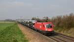 1116 165 zieht einen Nord-Süd Strecken Umleiter über die Main-Weser Bahn bei Nieder-Mörlen.