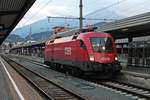 Durchfahrt am 30.06.2018 von 1116 047 als Lokzug über Gleis 5 durch den Innsbrucker Hauptbahnhof in Richtung Vorfeld, um nach dem Richtungswechsel dann den NJ 420/40420 als Ersatz für die defekte 1116 076 zu bespannen.