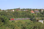 1116 XXX mit IC Stuttgart-Zürich bei Stuttgart-Dachswald. 