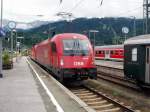 1116 027-2 und 1216 36 rangieren in Garmisch-Partenkirchen.