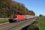 1116 078 war am 16. November 2024 mit einem  EC  auf dem Weg nach München.