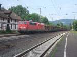 140 440 + 1116 199 mit leeren Autotransporten am 7.6.2008 durch Kreiensen -> Salzderhelden