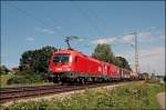 Mehrsystemfhige Taurus-Power am Zug: 1116 208 und eine 1216 haben in Mnchen einen Gterzug bernommen und bringen ihn Richtung Salzburg.