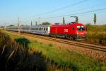 EC 105  Sobieski  von Warschau nach Wien Suedbahnhof (Ost) am 09.09.2008 kurz vor Deutsch Wagram.