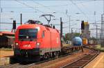 1116.257 durchfuhr am 7. Juli 2009 mit dem KGAG 52808 den Bf. Amstetten in Richtung Zielbahnhof Wels Vbf-Terminal.