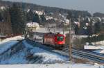 1116 119 mit einem Intercity Richtung Westen.