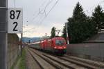 1116 006-6 zieht mit einer weiteren 1116 BB EC 567 von Bregenz nach Wien Westbahnhof, hier aufgenommen in Salzburg Mlln.