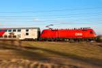 1116 151 ist mit R 2247 nach Wr. Neustadt Hbf. unterwegs. Pfaffsttten, am 02.03.2012.