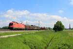 1116 281 mit dem 45808 von Villach nach Mnchen. Aufgenommen am 18. Mai bei bersee.